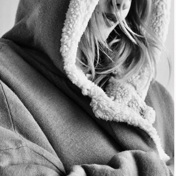 NWOT Free People North Pole Cardi Faux Shearling Lined Comfy Longline Coat Z448 - Picture 3 of 5